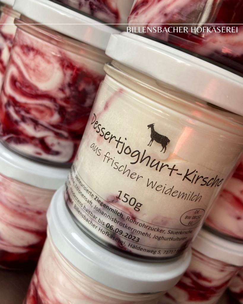 Dessertjohgurt aus Ziegenmilch